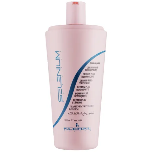 Шампунь проти випадіння волосся з ментоловою олією, 1000 мл DERMIN PLUS Shampoo Selenium Line KLERAL System