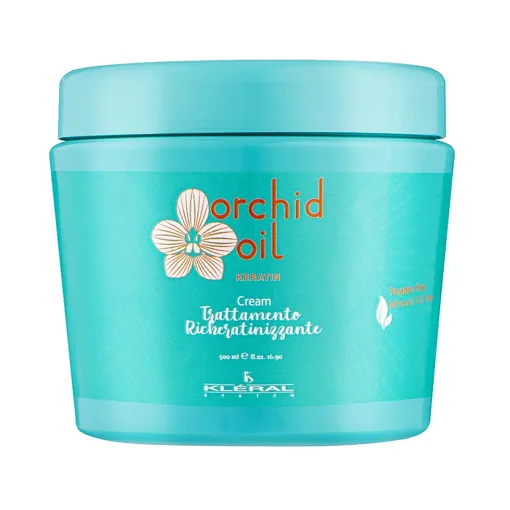 Маска-крем зволожувальна з кератином та олією орхідеї,  500 мл Cream Orchid Oil Keratin Line KLERAL System