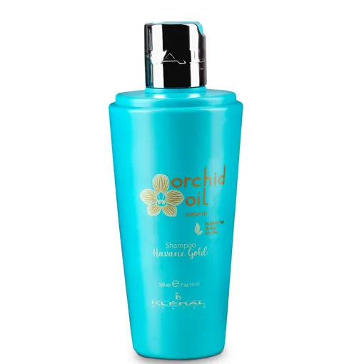 Шампунь зволожувальний безсульфатний для нормального волосся, 300 мл Havane Gold Shampoo Orchid Oil Keratin Line KLERAL System