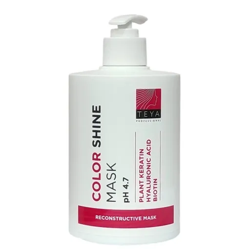 Маска для збереження кольору фарбованого волосся і надання блиску (pH 4.7), 500 мл COLOR SHINE Mask TEYA Professional 