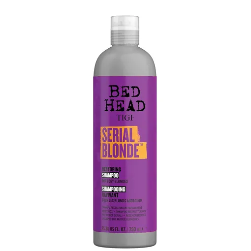 Шампунь відновлювальний для блондованого волосся, 750 мл Restoring Shampoo SERIAL BLONDE Bed Head TIGI