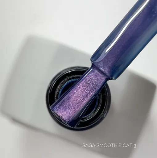 Гель-лак кошаче око, 10 мл №03 Smoothie Cat Gel Polish SAGA Professional