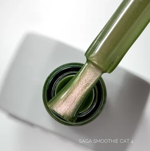 Гель-лак кошаче око, 10 мл №04 Smoothie Cat Gel Polish SAGA Professional