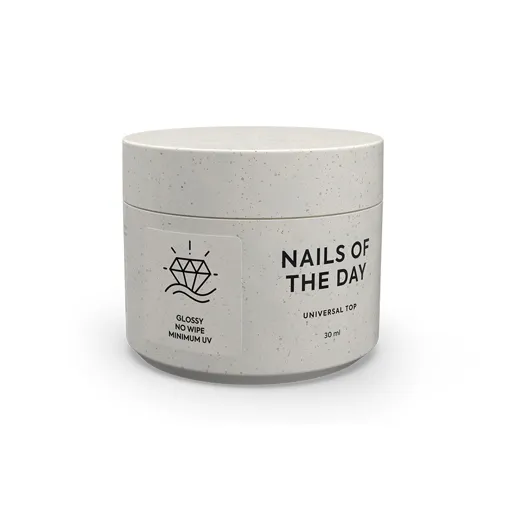 Топ глянцевий без липкого шару з мінімальним вмістом UV-фільтрів, 30 мл Universal Top NAILSOFTHEDAY