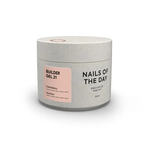 Гель для нарощування нігтів, 30 мл №021 Колір: Теплий-нюдовий Builder Gel NAILSOFTHEDAY