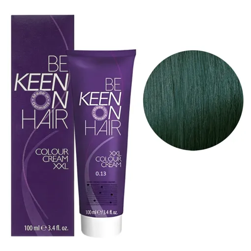 0/13 мікстон зелений Стійка крем-фарба для волосся, 100 мл Colour Cream XXL KEEN