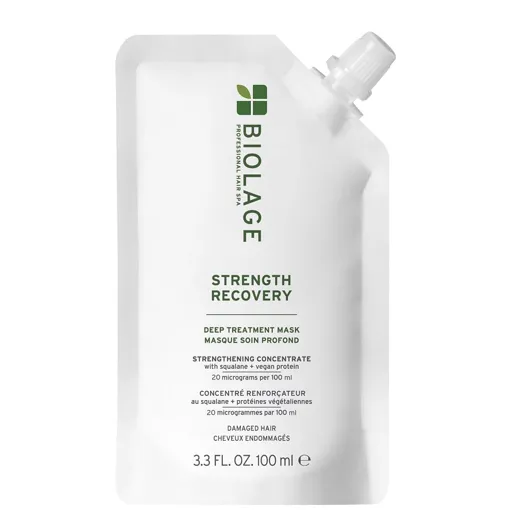Маска глибокої дії для відновлення пошкодженого волосся зі скваланом оливи, 100 мл Deep Treatment Mask STRENGTH RECOVERY BIOLAGE Hair Spa MATRIX