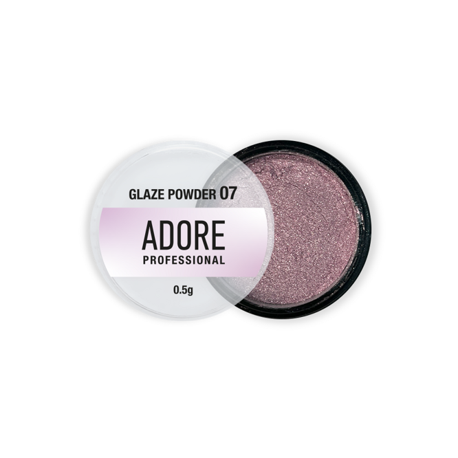 Втирка - глазу для нігтів, 0,5 г №07 Glaze Powder ADORE