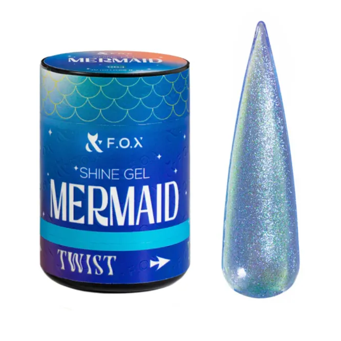 Гель для моделювання та укріплення натуральних нігтів, 20мл №003 Mermaid Shine Gel  F.O.X