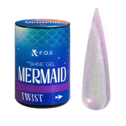 Гель для моделювання та укріплення натуральних нігтів, 20мл №004 Mermaid Shine Gel  F.O.X