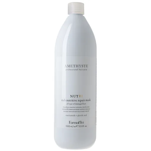 Маска для відновлення та живлення пошкодженого волосся, 1000 мл Rich Nutritive Repair Mask NUTRI AMETHYSTE FarmaVita