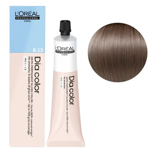 8/13 Фарба тонуюча на лужній основі без аміаку, 60мл Alkaline Demi-permanent cream color Dia Color L`Oreal Professionnel