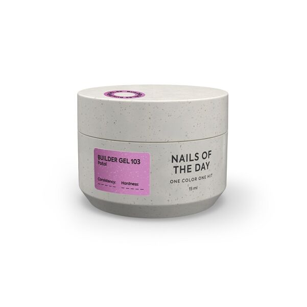 Гель для нарощування нігтів, 15 мл №103 Колір: Рожевий з поталлю Builder Gel NAILSOFTHEDAY