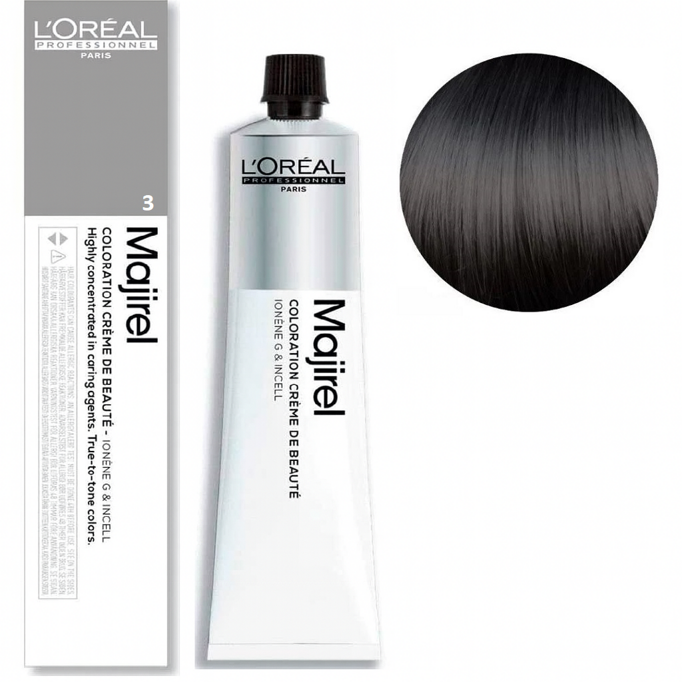 3 Темно-коричневий натуральний Фарба для волосся стійка, 60 мл  Majirel L`Oreal Professionnel (оновлений формат)