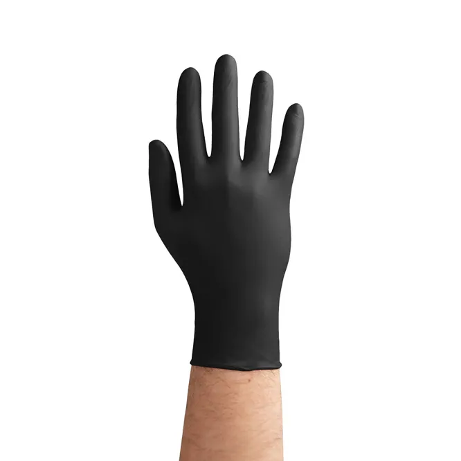 Рукавички нітрилові, нестерильні, неприпудрені, розмір S (100 шт), колір: ЧОРНИЙ easyCARE nitrile black ZARYS