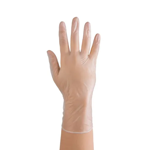 Рукавички вінілові, нестерильні, неприпудрені, розмір M (100 шт), колір: ПРОЗОРИЙ easyCARE vinyl Pf ZARYS 