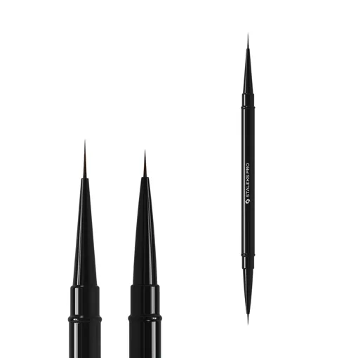 Пензлик двосторонній EXPERT лайнер 7 мм / лайнер 10 мм (NBE-01/03) STALEKS PRO