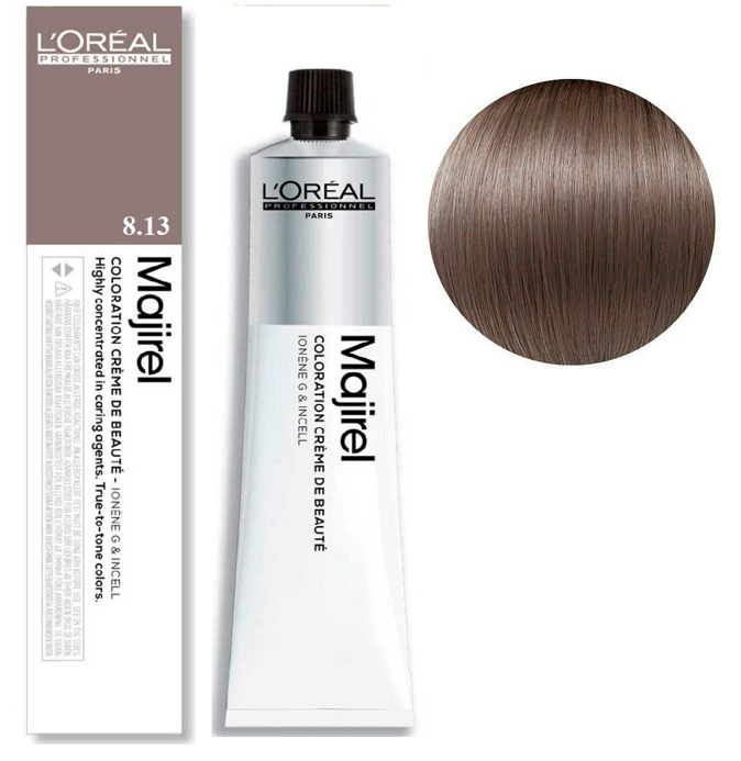 8/13 Світлий блондин попелясто-золотистий Фарба для волосся стійка, 60 мл  Majirel L`Oreal Professionnel (оновлений формат)