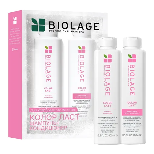 Набір для захисту фарбованого волосся (шампунь 400 мл + кондиціонер 400 мл), COLOR LAST BIOLAGE Hair Spa MATRIX