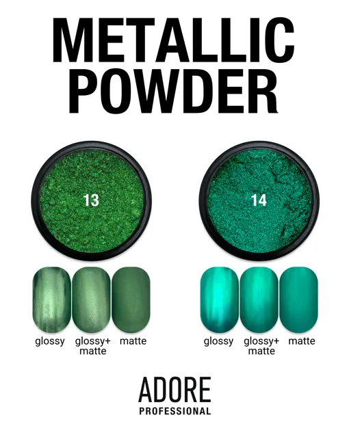 Металева хромована втирка, 0,5 г №13 Metallic Powder ADORE