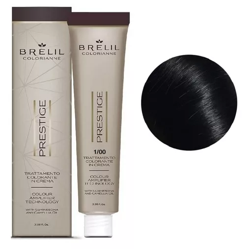 1/00 Крем-фарба для волосся перманентна з низьким вмістом аміаку, 100мл  Colorianne Prestige BRELIL Professional