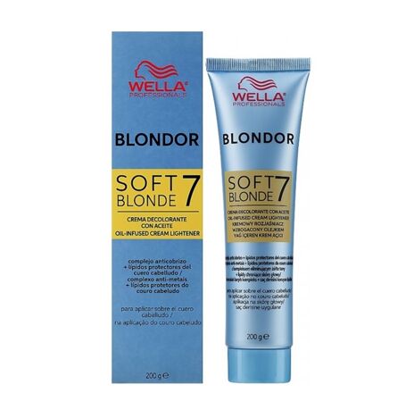 Крем для освітлення волосся на масляній основі (освітлення до 7 рівнів), 200 мл BLONDOR SOFT BLONDE CREAM Wella Professionals