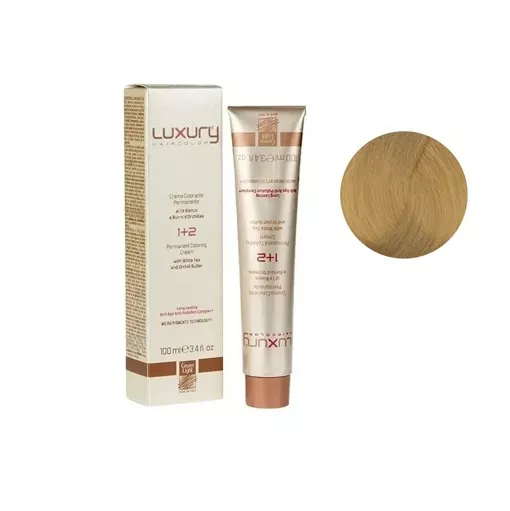 10/3  Крем-фарба для волосся з білим чаєм та екстрактом орхідеї, 100 мл LUXURY Haircolor GREEN LIGHT 