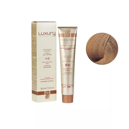 8/3 Світлий блондин золотистий Крем-фарба для волосся з білим чаєм та екстрактом орхідеї, 100 мл LUXURY Haircolor GREEN LIGHT