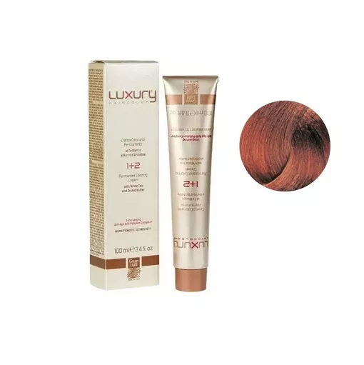 8/4 Світлий блондин мідний Крем-фарба для волосся з білим чаєм та екстрактом орхідеї, 100 мл LUXURY Haircolor GREEN LIGHT