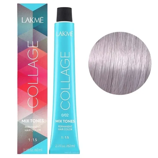 0/02 Перловий MIX Крем-фарба для волосся стійка, 60 мл Permanent Hair Color COLLAGE LAКME