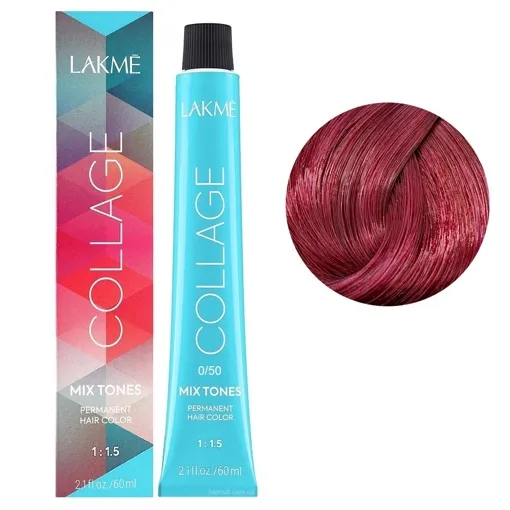 0/50 Махагон MIX Крем-фарба для волосся стійка, 60 мл Permanent Hair Color COLLAGE LAКME