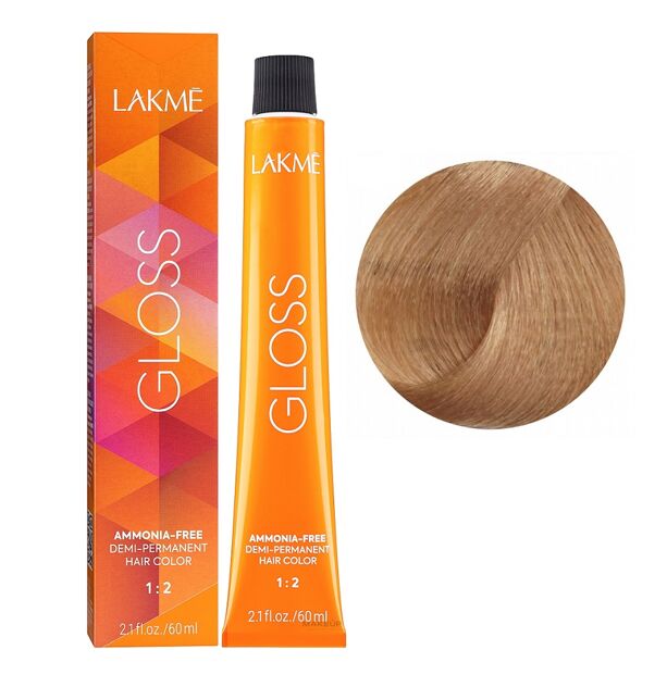 10/40 Платиновий блондин мідний Фарба для тонування волосся без аміаку, 60мл Demi-permanent Hair Color GLOSS LAKME