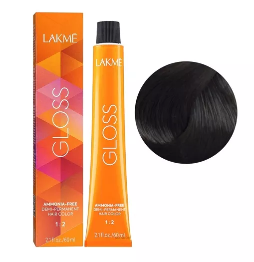 5/30 Світло-каштановий золотистий Фарба для тонування волосся без аміаку, 60мл Demi-permanent Hair Color GLOSS LAKME