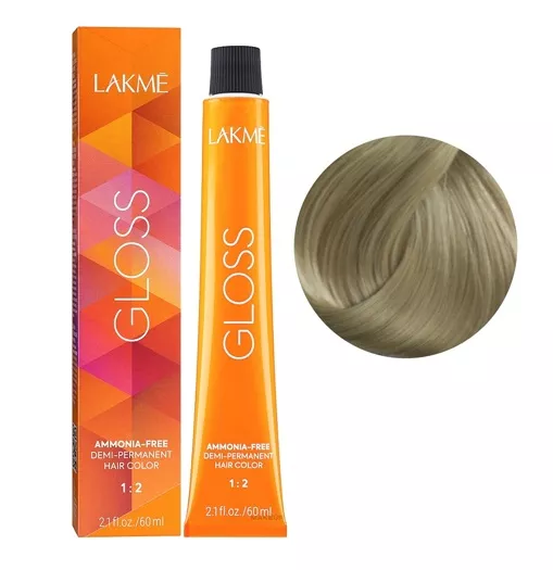 9/00 Дуже світлий блондин натуральний Фарба для тонування волосся без аміаку, 60мл Demi-permanent Hair Color GLOSS LAKME