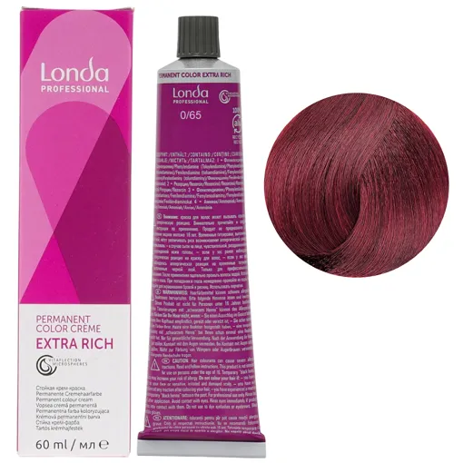 0/65 фіолетово-червоний мікстон Стійка фарба для волосся, 60 мл Permanent Color Londa Professional