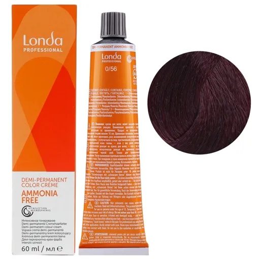 0/56 червоно-фіолетовий мікстон Демі-перманентна фарба без аміаку, 60 мл Demi-Permanent Color Londa Professional