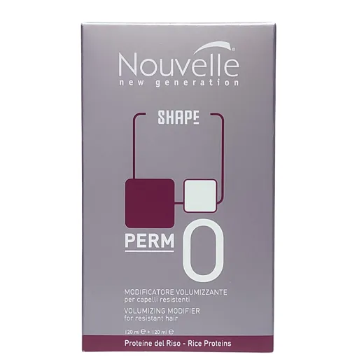 Набір "0" для хімічної завивки жорсткого волосся, 120мл+120мл VOLUMIZING MODIFIER for resistant hair PERM "0" Shape Nouvelle 