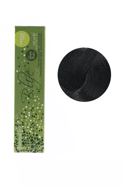 2/0 чорний Фарба для волосся  без аміака 100 мл.B.Life Color FarmaVita