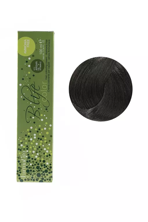 4/0 каштановий Фарба для волосся  без аміаку100 мл.B.Life Color FarmaVita