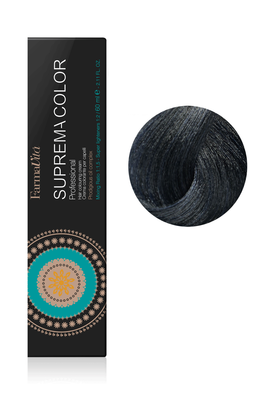 1/10 синьо-чорний Фарба для волосся 60 мл.Supremacolor  FarmaVita