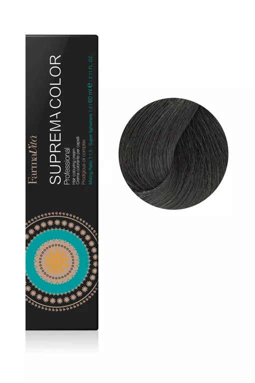 4/12 каштановий попелястий ірис Фарба для волосся 60 мл.Supremacolor  FarmaVita
