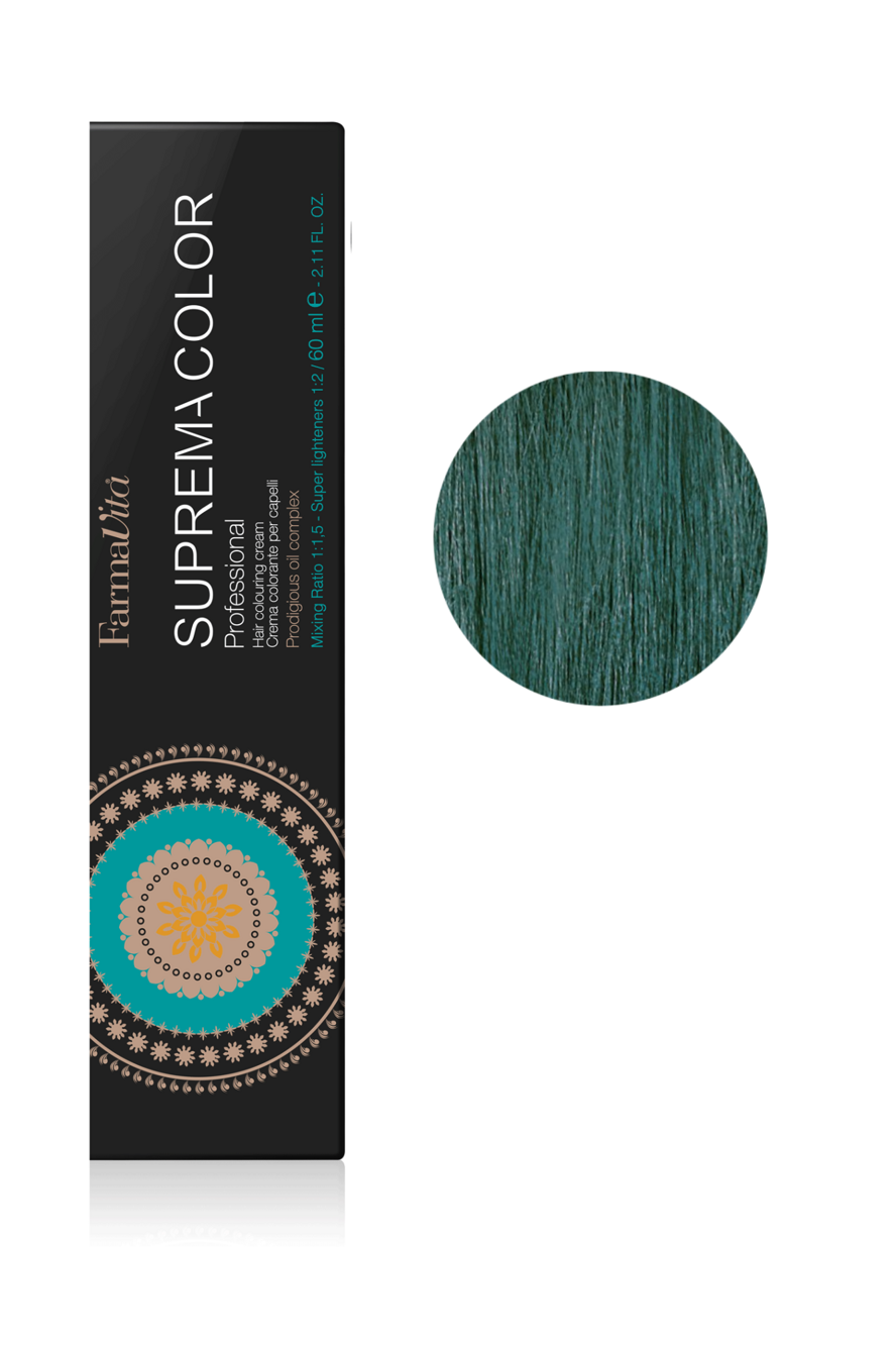 Зелений мікстон (Green) Фарба для волосся 60 мл.Supremacolor FarmaVita