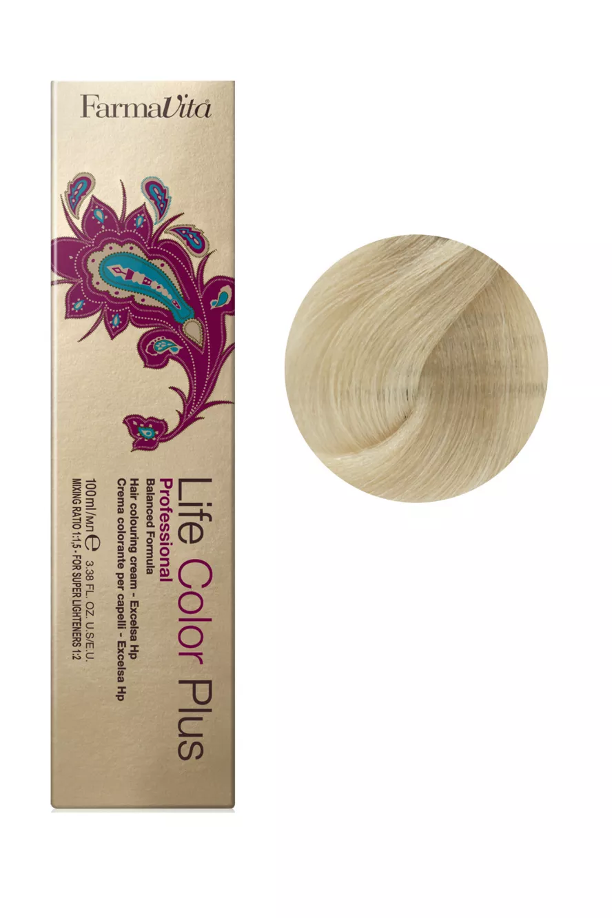 10/02 платиновий блондин перлинний Фарба для волосся 100 мл.Life Color Plus FarmaVita