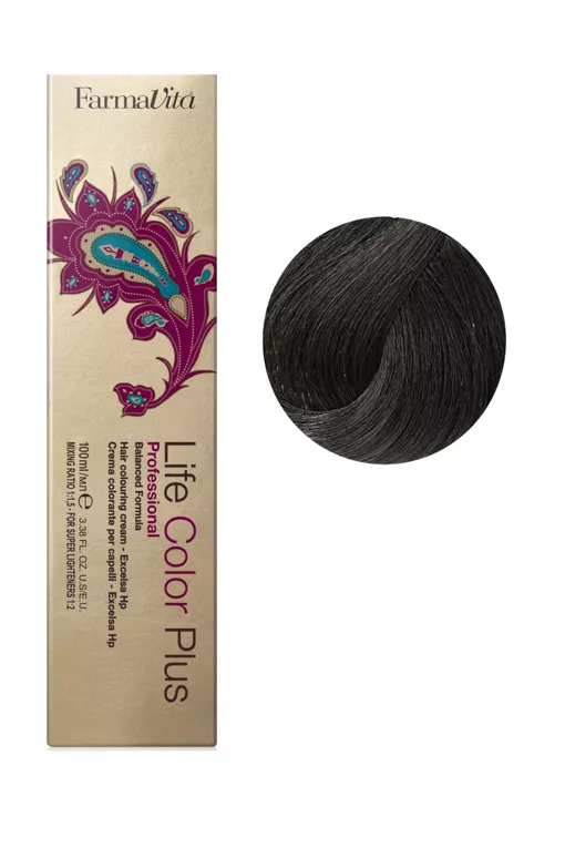 4/77 (4/88) інтенсивний коричневий кашемір Фарба для волосся 100 мл.Life Color Plus FarmaVita