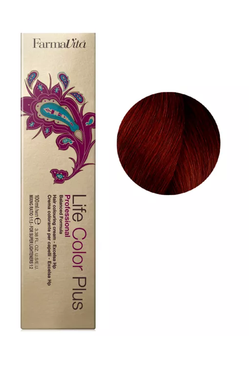 5/64 світло-каштановий червоно-мідний Фарба для волосся 100 мл. Life Color Plus FarmaVita