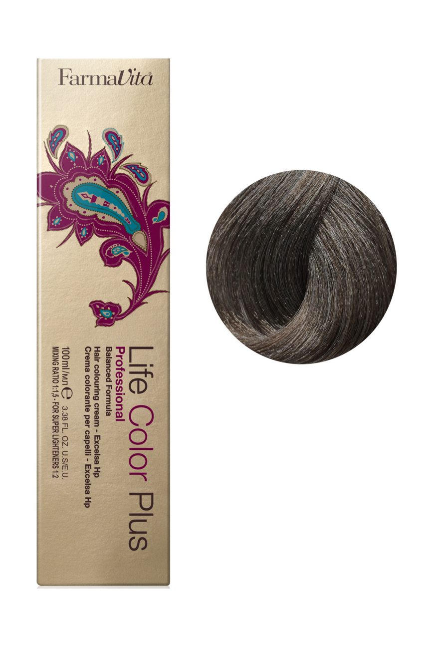 6/1 темний блондин попелястий Фарба для волосся 100 мл.Life Color Plus FarmaVita