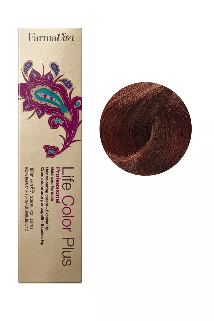 6/43 темний блондин золотисто-мідний Фарба для волосся 100 мл.Life Color Plus FarmaVita