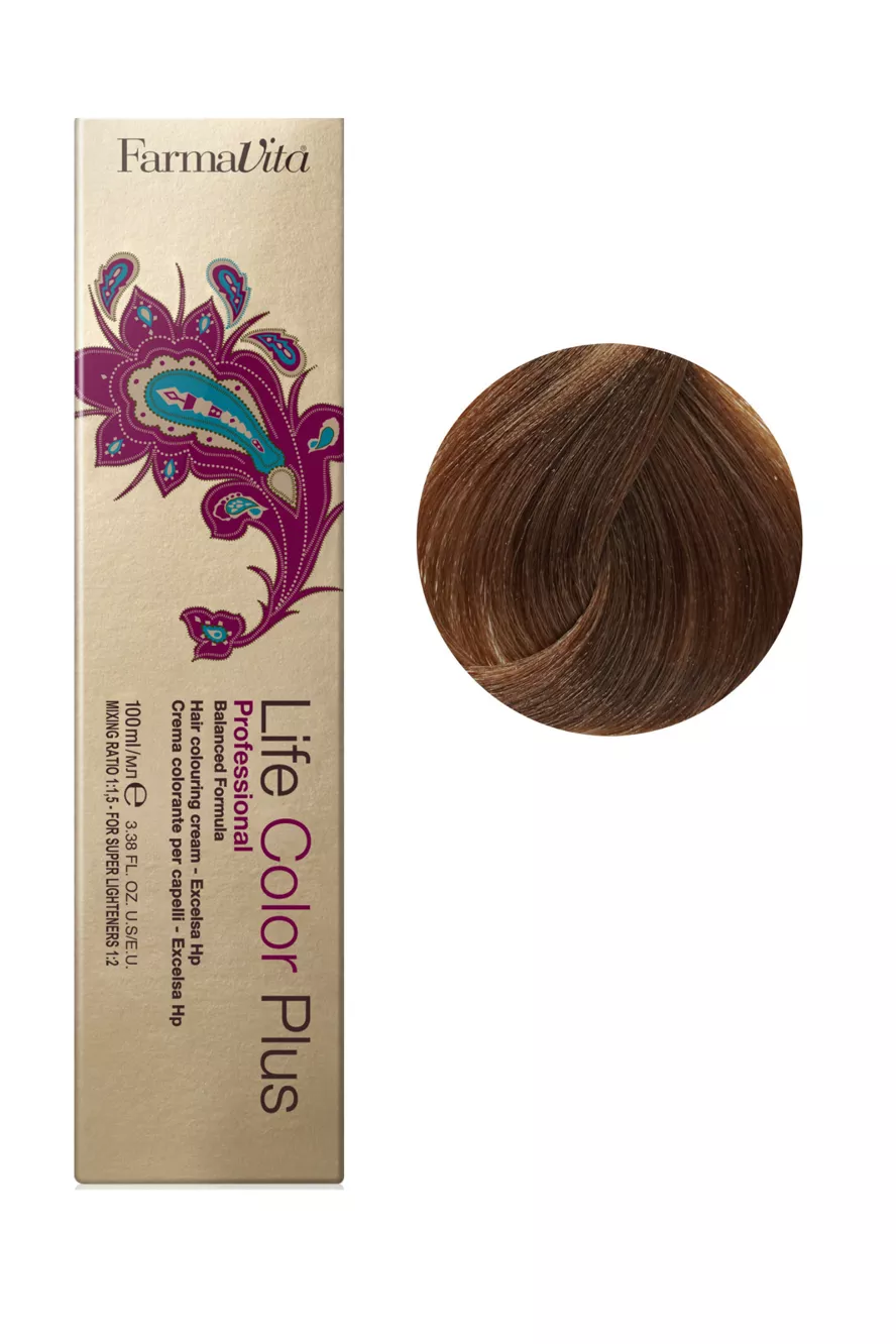 7/03 теплий блондин Фарба для волосся 100 мл.Life Color Plus FarmaVita