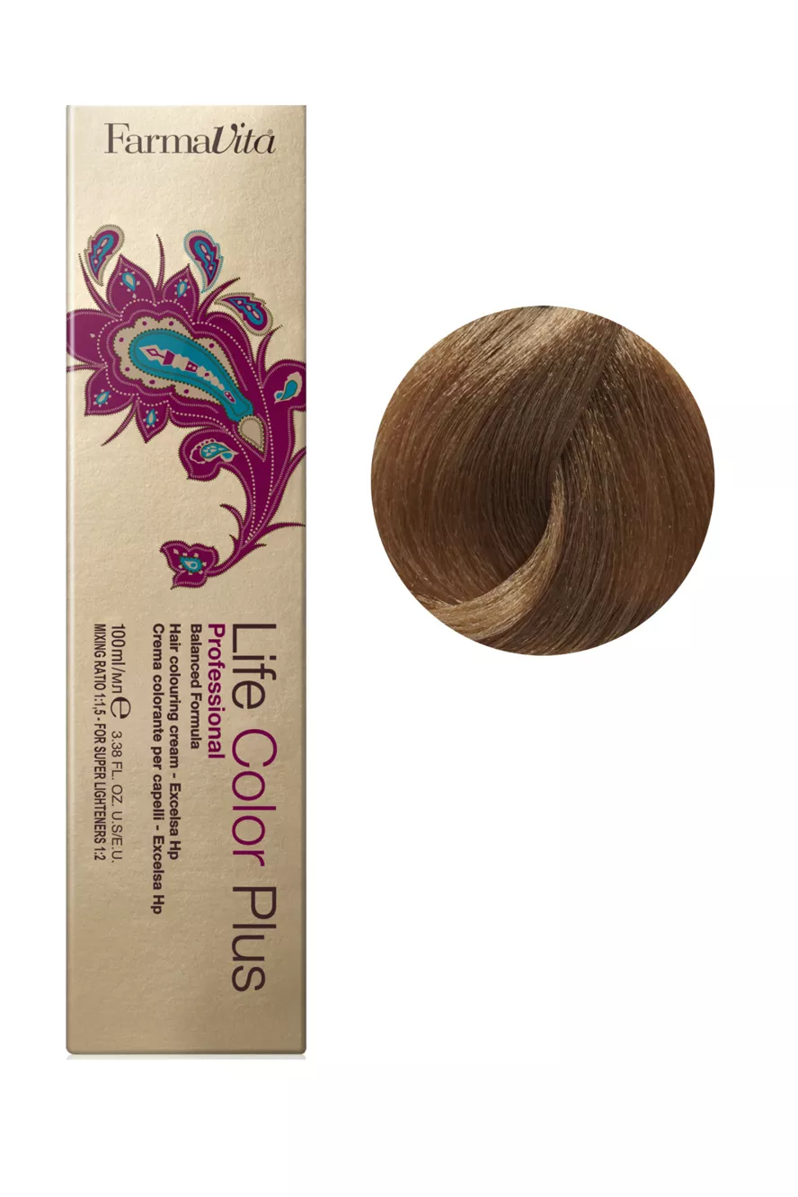 8/0 світлий блондин натуральний Фарба для волосся 100 мл.Life Color Plus FarmaVita