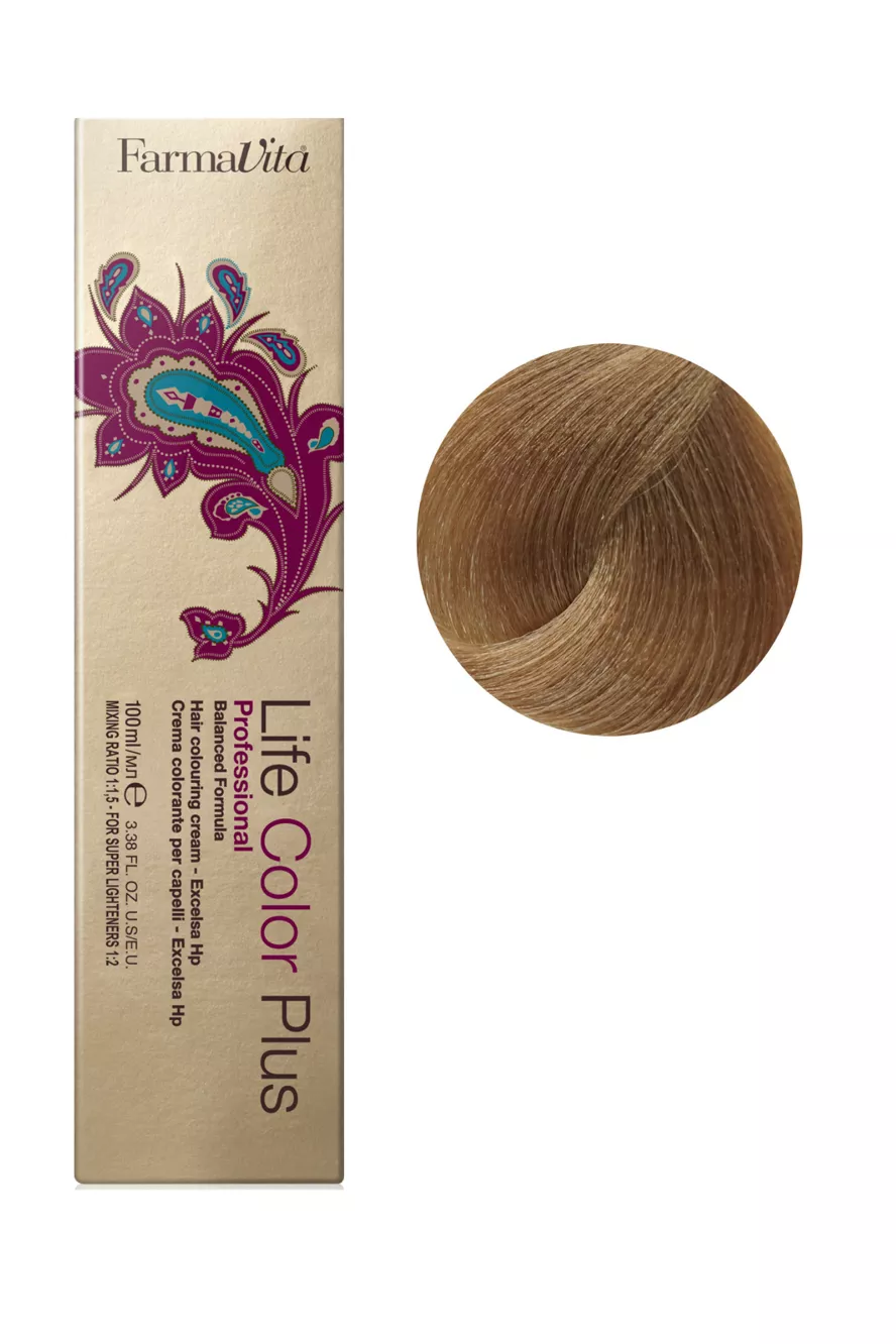 8/03 теплий світлий блондин Фарба для волосся 100 мл.Life Color Plus FarmaVita